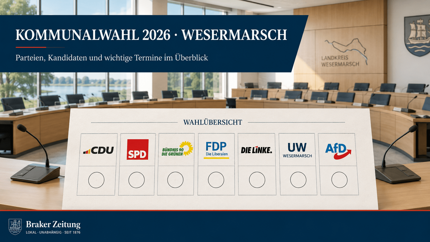 Wahlübersicht zur Kommunalwahl